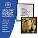 8x8 Inch Black Shadow Box Picture Frames - Deep Photo Frame for Wall or Standing Glass Display Case - Create Collage of Art with Baby Memorabilia, Pins, Awards, Medals, Tickets, Pictures - Set of 2