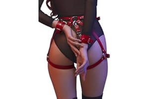 Secrecon Leather Harness BDSM Bra Women Bondage Garter Belt Body Adjustable Strap Gothic Suspenders Nightclub Outfit