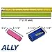 ALLY Tools 24 PC Neon Green Carpenter Pencil Kit with Printed Metric/Inch Ruler INCLUDES Sharpener and Pink Eraser Ideal For Precision Marking on Wood, Stone, and Concrete