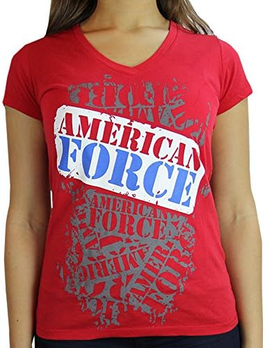 American Force Women's T- Shirt Classic Original Logo V-neck (Small)