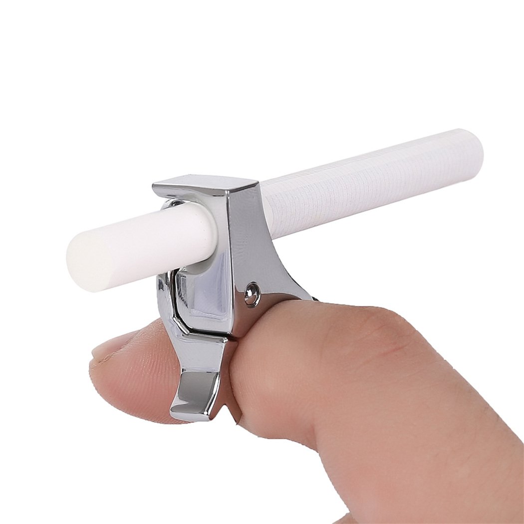 Cigarette Ring Holder Clip On Hands Free Smoking Rack Men & Women | Durable Gold Plated Alloy | 1 Hand Operation | Ideal Gadget for Console, PS4 PS3 Controller, Guitar Players and Driving (Silver)