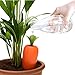 Peleg Design Care-It Plant Watering Device, Terracotta Vacation Plant Waterer Slow Release for Indoor and Outdoor Plants, Self Irrigation Watering System, Carrot Design