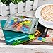 EAONE 400Pcs Mylar Zip Lock Bags, 8.5 x 13cm Double-Sided Metallic Resealable Clear Ziplock Foil Bags Food Storage Bags Hanging Storage Pouch Multicolor(Black, Green, Blue, Gold)
