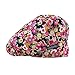 Women Scrub Bouffant Hat Cap Adjustable Classic Beauty Print Floral Cute One Set