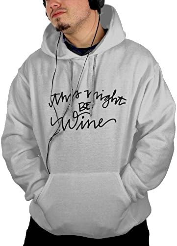 Mens This Might Be Wine Mug Cool Hoodie