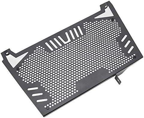 QQJK Motorcycle Stainless Steel Radiator Guard Grille Protector Cover Black, for Apulia Shiver GT 750 Shiver 900 2017-2018