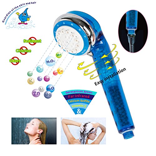 Geekpure 4 Stage Universal Handheld Showerhead Shower Filter Remove