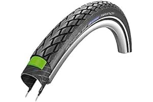 Schwalbe - Marathon HS 420 Touring Bike Tire | 3mm Puncture Protection with Reflective sidewall | for City, Urban, Hybrid Bicycles