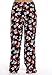 6339-10177-M Just Love Women's Plush Pajama Pants - Petite to Plus Size Pajamas,Black - Santa Skull,Medium