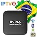 2019 IPTV8 4K ULTRA HD BRAZILTVBOX 250+ TV Channels, many of them in HD features, Bluetooth, Android 7.1.2, and many entertainment channels, children's, sports, movies, and series