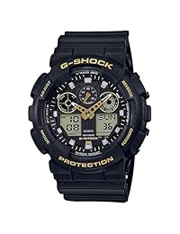 Casio G-Shock Analógico-Digital - Reloj de pulsera para hombre con correa negra GA100GBX-1A9