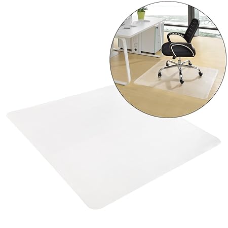 [neu.haus] Bodenschutzmatte (90 x 90 cm)(halbtransparent) für Hartböden Aller Art/Stuhlmatte/Kratzschutz/Bodenschutz