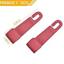 KHGUZ 2PCS Car Seat Headrest Hook, Leather Vehicle