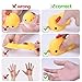 LEEHUR 5Pcs Advanced Mochi Squishy Toys Animal Party Favors Prizes Squishies Squeeze Kawaii Funny Soft Stress and Anxiety Relief ADHD ADD for Kids Adults Easter Gifts Easter Basket Stuffers Fillers