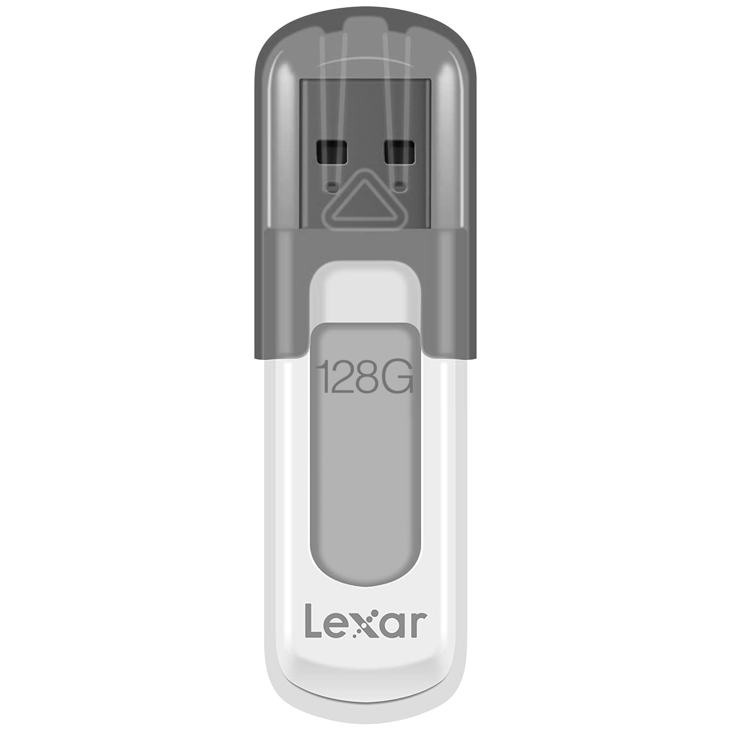 Lexar 128GB JumpDrive V100 USB 3.2 Gen 1 Flash Drive for Storage Expansion and Backup, Gray (LJDV100-128ABNL)
