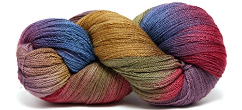 Fiesta Yarns Hand Dyed Gracie's Lace Yarn, Mosaic