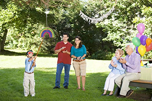 1 Rainbow+Pinata+Birthday+Supplies+Multicolored