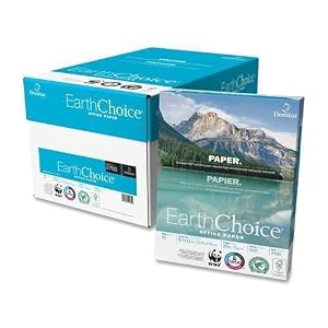 Image of 2700 Domtar EarthChoice Copier Paper - For Laser, Inkjet Print - Letter - 8.50" x 11" - 20 lb Basis Weight - 0% Recycled Content - 5000 / Carton - White