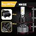 H13/9008 LED Headlight Bulbs Hi/Lo Beam Conversion Kit, DOT Approved, SEALIGHT S1 series Super Bright 24xCSP chips LED Automotive Headlamp-6000K Xenon White (2 Pack)