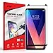 Zizo Full Edge-to-Edge Curved Glass LG V30 Screen Protector -Antiscratch - Black
