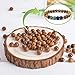 Souarts 800PCS Brown Wooden Beads, Natural Round Polished Wood Beads for Bracelets Making, Necklace, Craft Making: 8mm