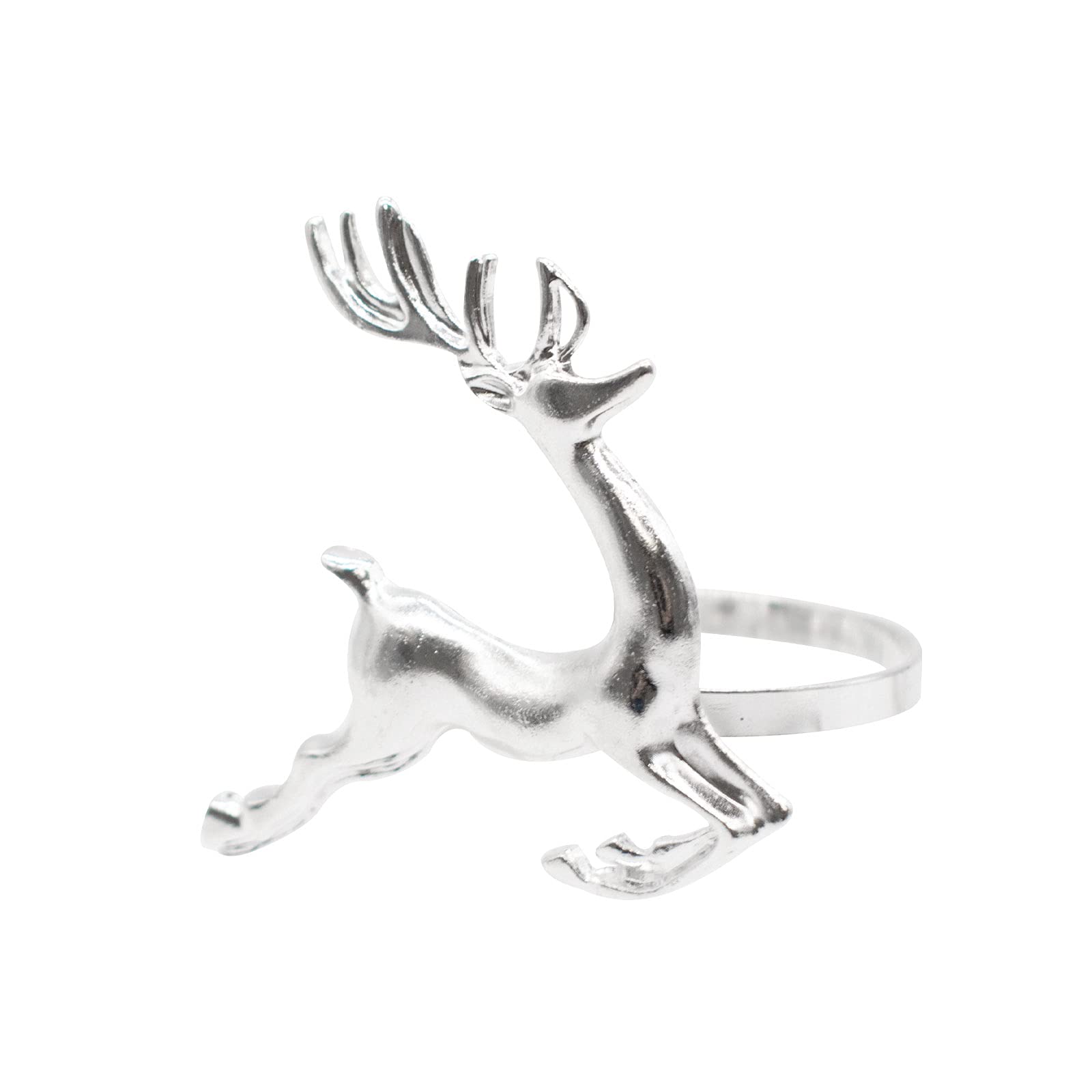 Christmas Reindeer Napkin Rings x8, Reindeer Christmas Table Set, Decorative Ornament, Holiday Dining Setting, Accessory, Xmas Set, Christmas Table Decorations – By TRIXES