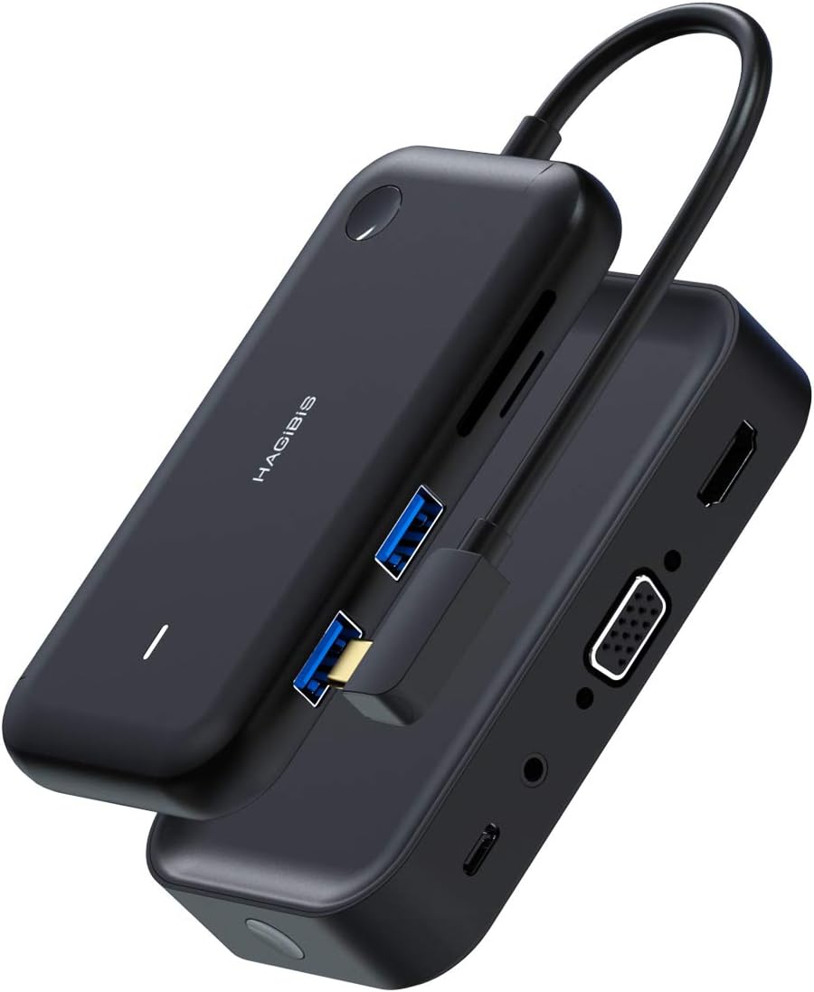 HiCast Wireless Display Adapter, Hagibis Wireless Display Transmitter with USB-C Hub, Plug and Play, Ultra Low Latency HDMI Dongle Smart Cast Enterprise Level 4K for iOS Android Netflix: Electronics