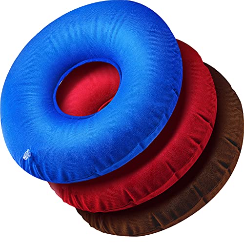 3 Pieces Inflatable Donut Cushion 15 Inches Inflatable Ring Cushion