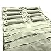 UnionPlus Velvet Travel Jewelry Roll Bag Organizer for Necklaces Bracelets Earrings Rings, Black and Grey