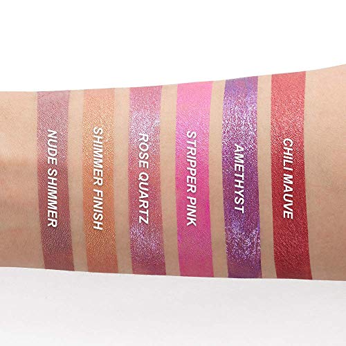 FanMin Liquid Metallic Lipstick Matte Lipstick, Waterproof Kissproof Long Lasting Liquid Lipstick,Attractive Lip Color (SET-02#)