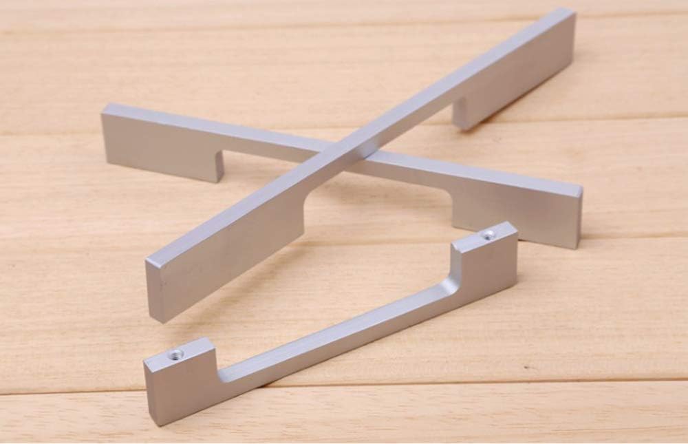 Negro, Length:150mm Hole Center:96mm 4Pcs Gabinete Manija de la Puerta