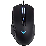 Amazon Basics Multi-color Ergonomic PC Gaming Mouse - Programmable Macros, 3200 Adjustable DPI