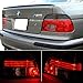 Xtune for Red Smoked 1997-2000 BMW E39 5-Series Tail Lights Lamp Pair Left+Right/1998 1999NOT FIT Wagon