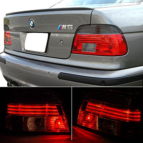 Xtune for Red Smoked 1997-2000 BMW E39 5-Series Tail Lights Lamp Pair Left+Right/1998 1999NOT FIT Wagon
