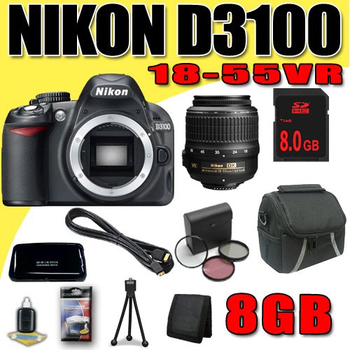 Nikon D3100 14.2MP Digital SLR Camera +18-55mm f/3.5-5.6 AF-S DX