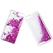 Yoption Transparent Plastic 3D Glitter Quicksand and Star Liquid Case for Apple Iphone 5 5S SE