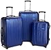 Traveler's Choice Toronto Lightweight Hardside Expandable Spinner Luggage, Navy, 3-Piece Set