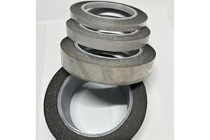 YUFREYOO Aluminum Matrix Carbon Double-Sided Tape for SEM TEM EDS EDAX Scanning Electron Microscope Conductive Carbon Tape(Aluminum Substrate, 8 mm Width)