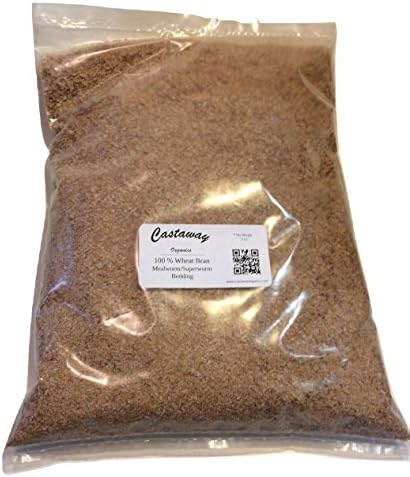 Castaway Organics 3 lbs Wheat Bran Mealworm Bedding