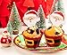 Santa Claus Cupcake Toppers and Christmas Cupcake Wrappers (100 Pieces)