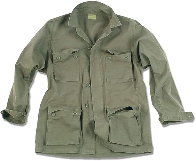Ripstop Field Jacket (XL, Olive Green) Amazon.co.uk Clothing