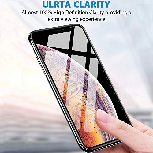 Marge Plus Compatible with iPhone Xs Max Screen Protector, [3pack] Clear HD Tempered Glass Screen Protector Anti-Scratch case Friendly 2.5 D Curved Edge 6.5 Inch with 99% Touch Accurate - Thumbnail 3