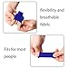 Busy Mom 10 PCS Summer Sport Elastic Arthritis Trigger Finger Sleeves Braces Knuckle Compression Protector Prevent Calluses (Blue)