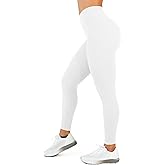High Waisted Leggings for Women - No Front Seam Tummy Control Yoga Pants for Workout Running No See Through