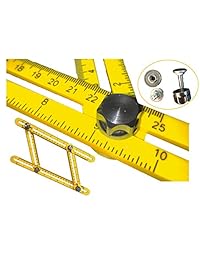 NUEVO diseño: sizeors plantilla herramienta para alicatado, ladrillos y proyectos de construcción, Medir con precisión de medición para DIY Artesanos: Metal Pernos Perillas para cierre seguro   Buena Idea para Regalo del día del padre