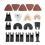 WORKPRO 25-piece Oscillating Multitool Accessories Saw Blades Quick Release Kit Packed by Cardboard Box