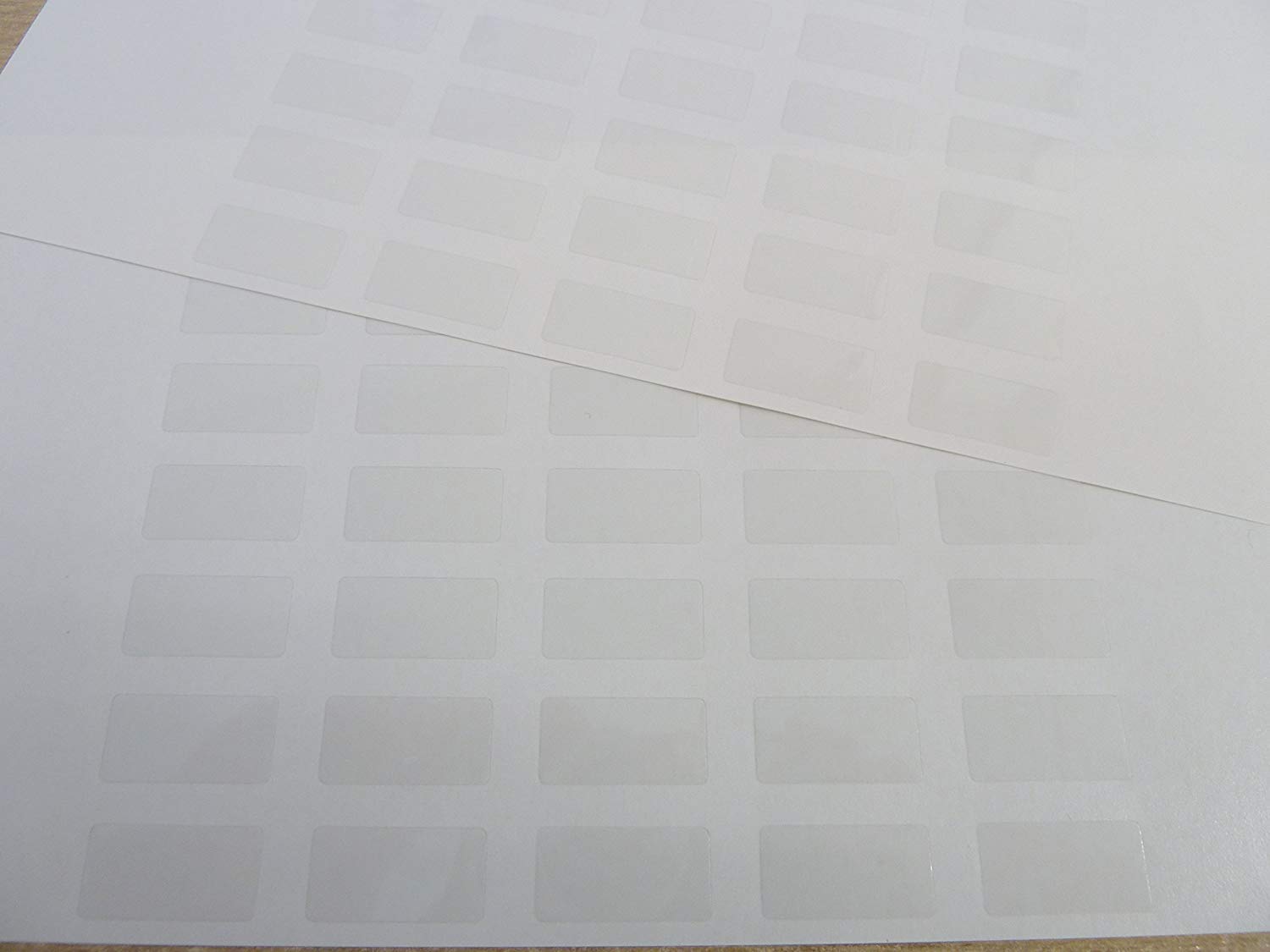 clear plastic stickers labels