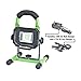 PowerSmith PWLR1110M 900 Lumen LED Weatherproof Tiltable Portable Lithium-Ion Battery-Powered Cordless Work Light with Magnetic Base, Impact-Resistant Glass Lens, and Charger