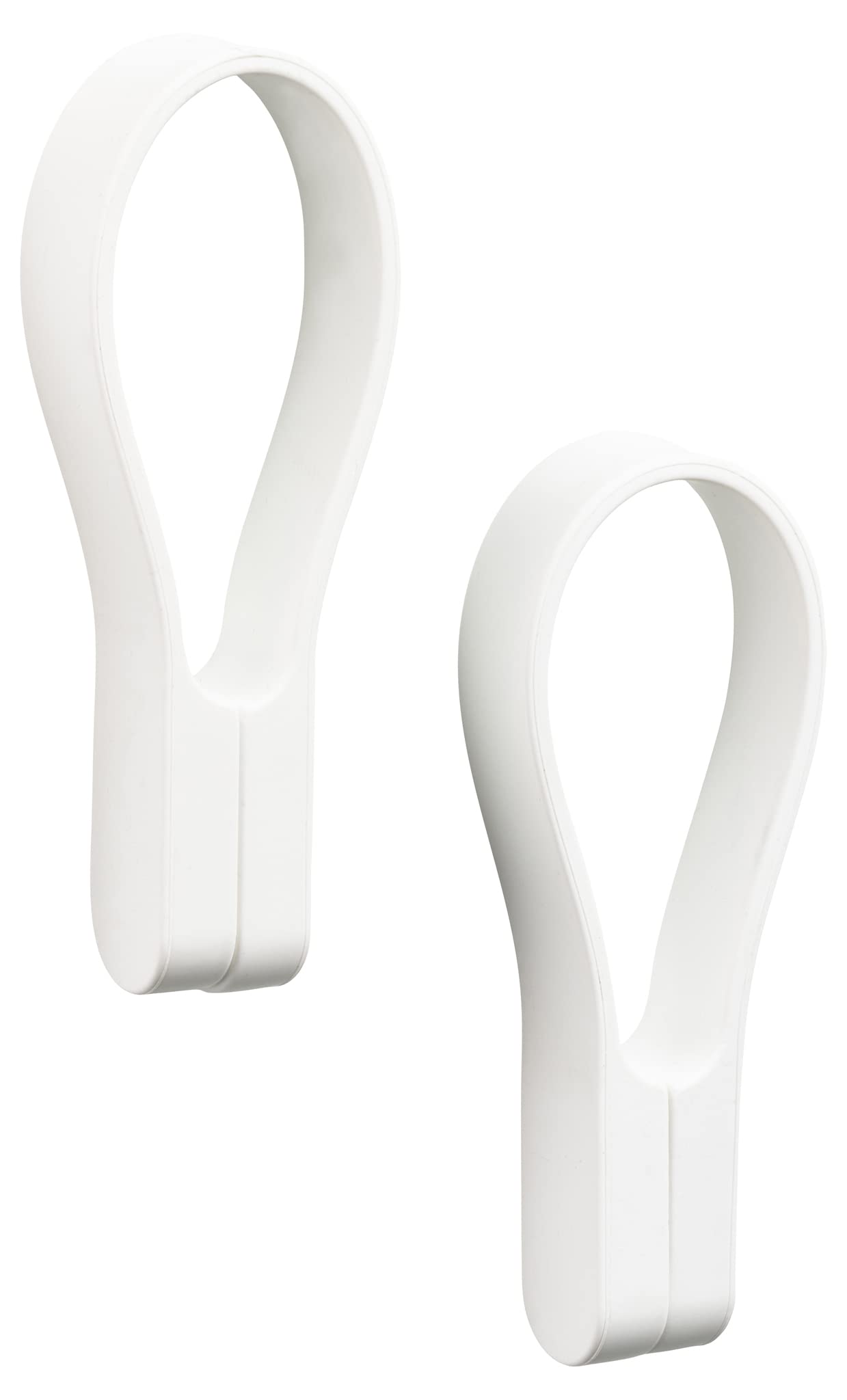 Zone Denmark Loop Towel Clips, Magnetic Towel Holders, Hand Towel & Tea Towel Clips, Towel Clamps for Kitchen & Bathroom, 9 cm, Set of 2, White — image 1