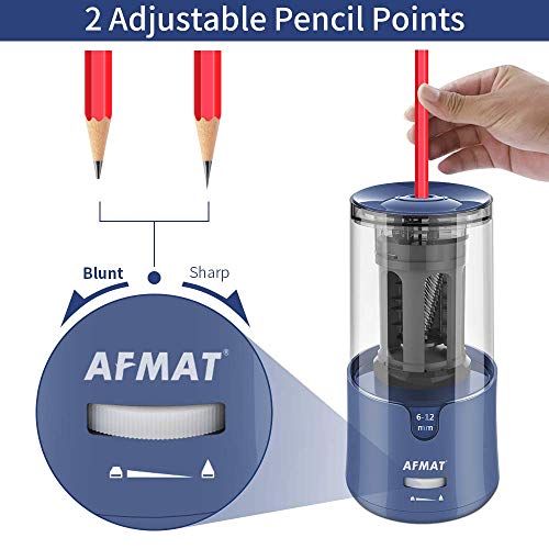 AFMAT Pencil Sharpener, Electric Pencil Sharpener for Colored Pencils